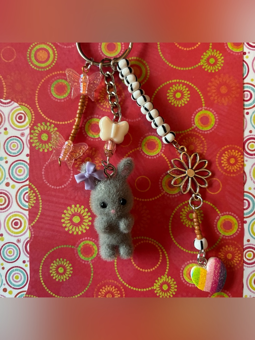 Handmade Calico Critter keychain